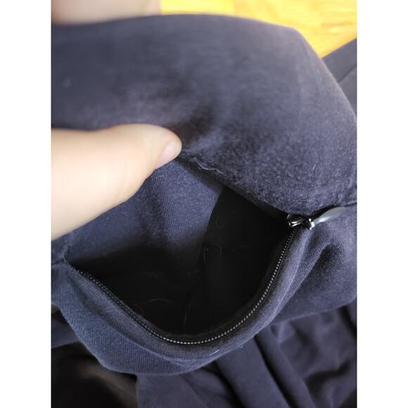 Lands’ End Starfish Crop Pants 3X Plus Size Navy Stretch Cotton Pull-On Comfort - Picture 3 of 7